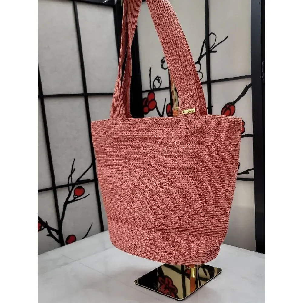 Eric Javits Straw Tote Bag - Pink